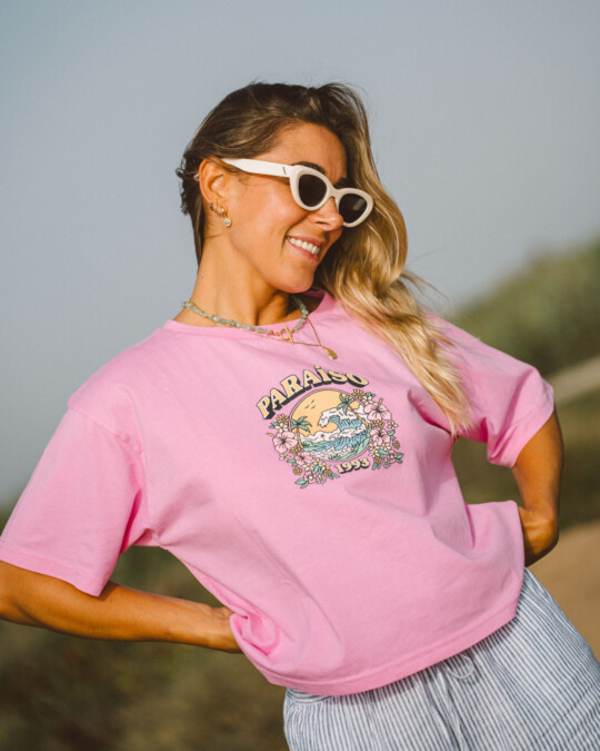 Cropped T-Shirt Paraíso Pink_abbildung_model_bildnr0