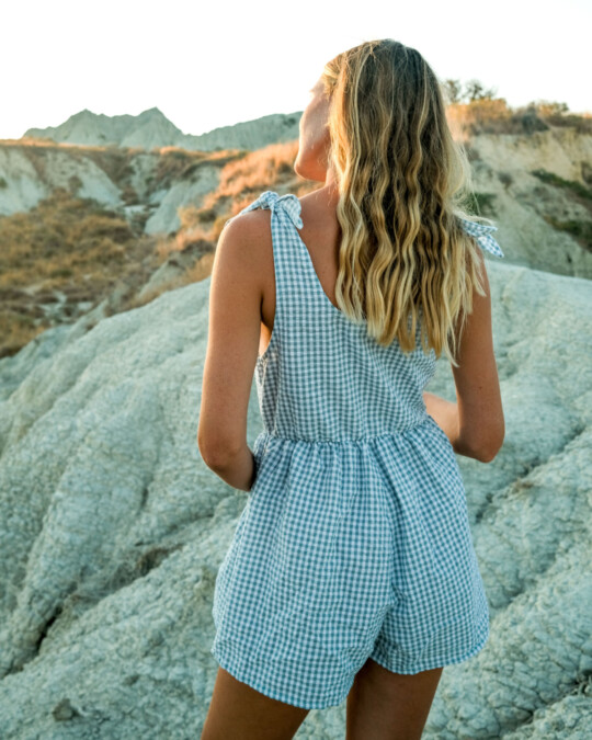 Playsuit mit Vichy-Karo Grün/Weiß_abbildung_model_bildnr1