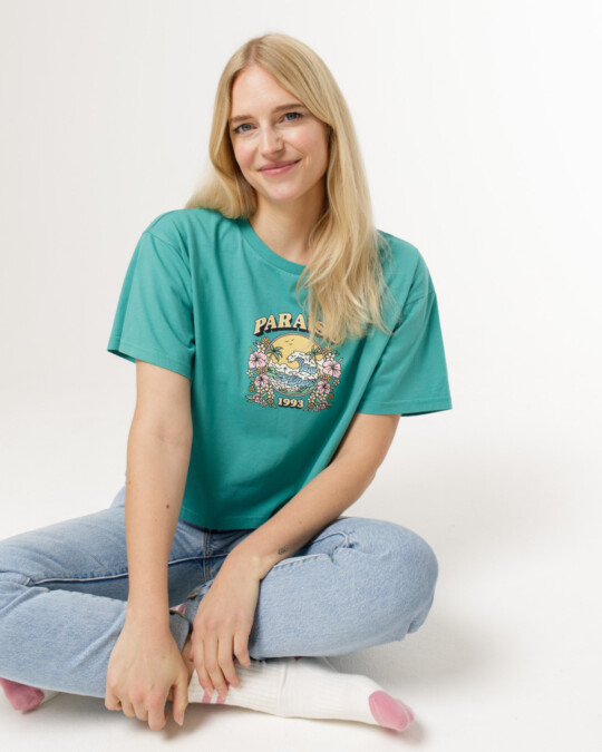 Cropped T-Shirt Paraíso Grün_abbildung_model_bildnr2