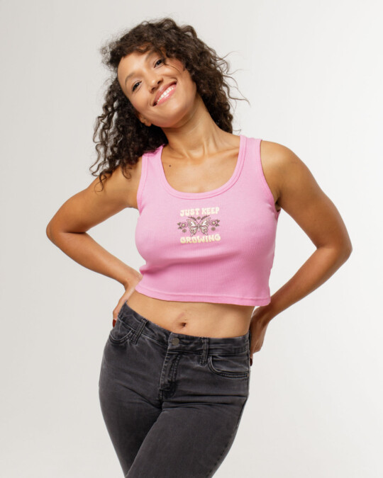 Keep Growing Crop Tank Top Pink_abbildung_model_bildnr0