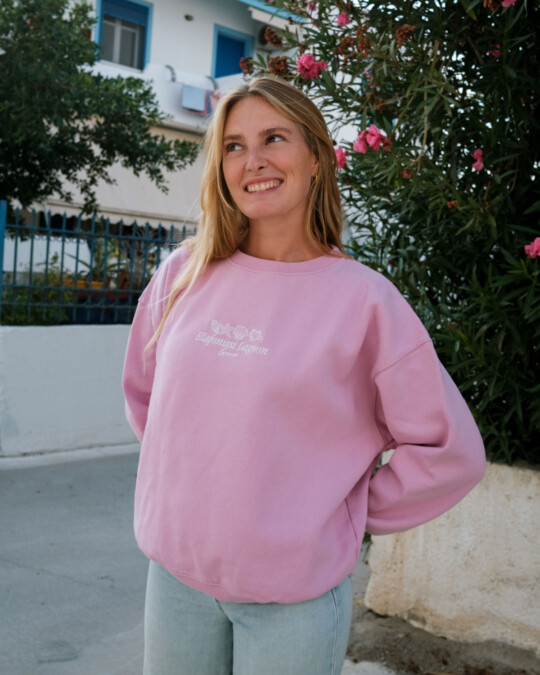 Elafonissi Lagoon Sweater Oleander Pink_abbildung_model_bildnr4